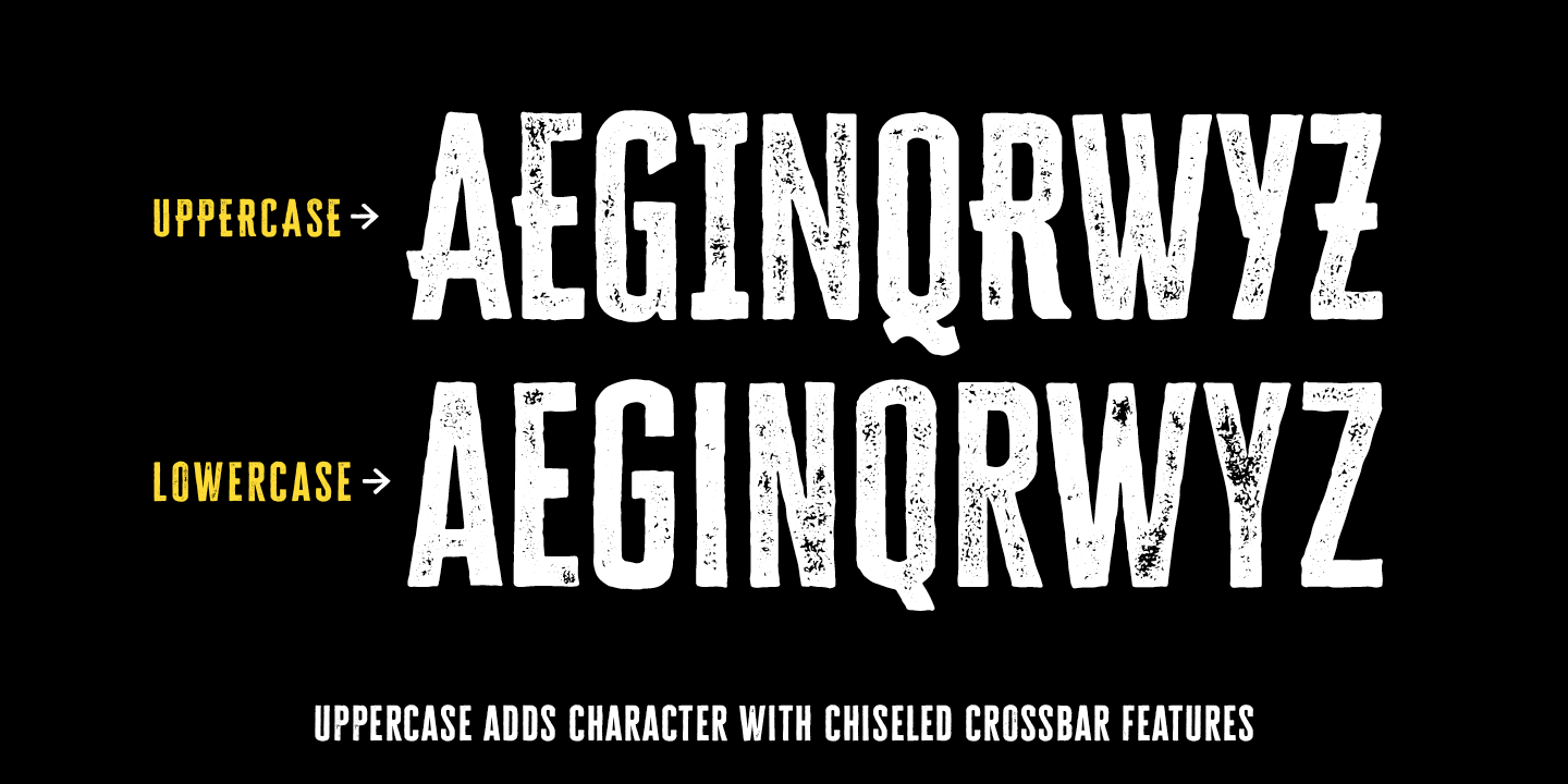Cheddar Gothic Rough Regular Font preview